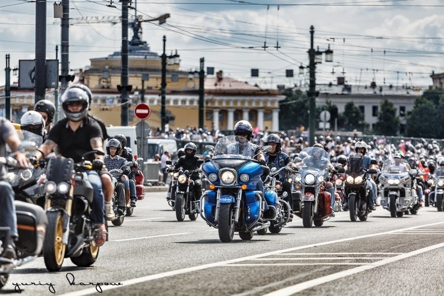 Saint Petersburg Russia Biker