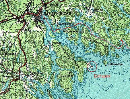 Карта ладожские шхеры национальный парк