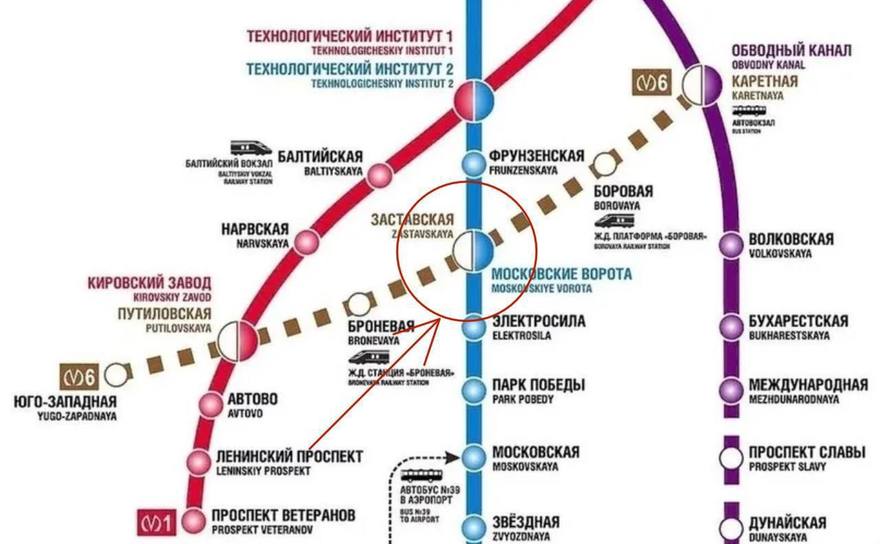 Станцию метро «Заставская» откроют в историческом районе Московской заставы — она будет соединяться с «Московскими воротами».