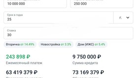 В России средняя ставка по ипотеке превысила 30%.