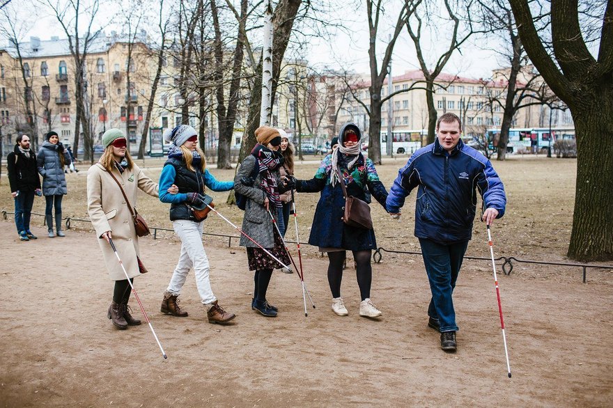 Картинки слепых людей